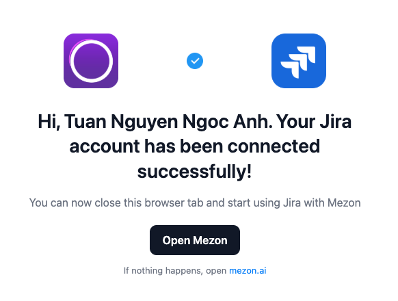 Atlassian Login Success