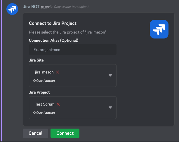 Connect Project Form